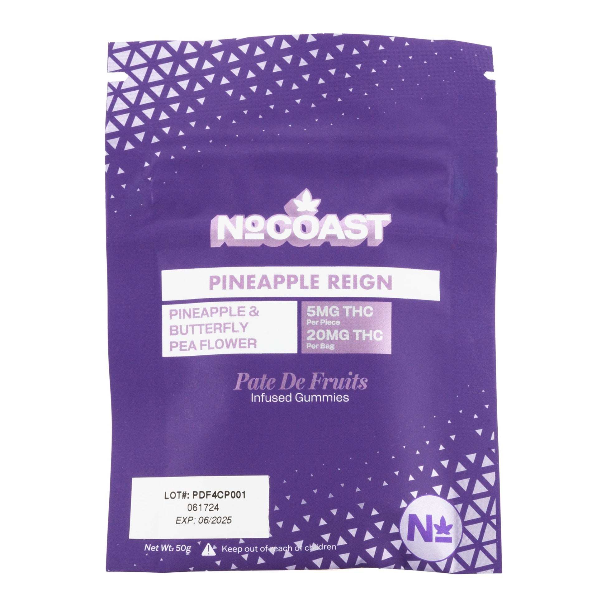 NoCoast Pineapple Pate de Fruit Gummies 4ct