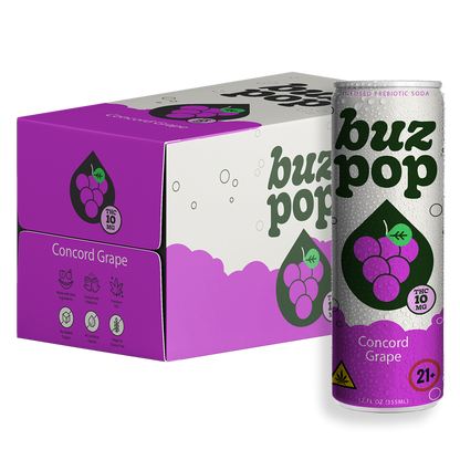 BUZ POP Prebiotic THC Soda 10mg THC