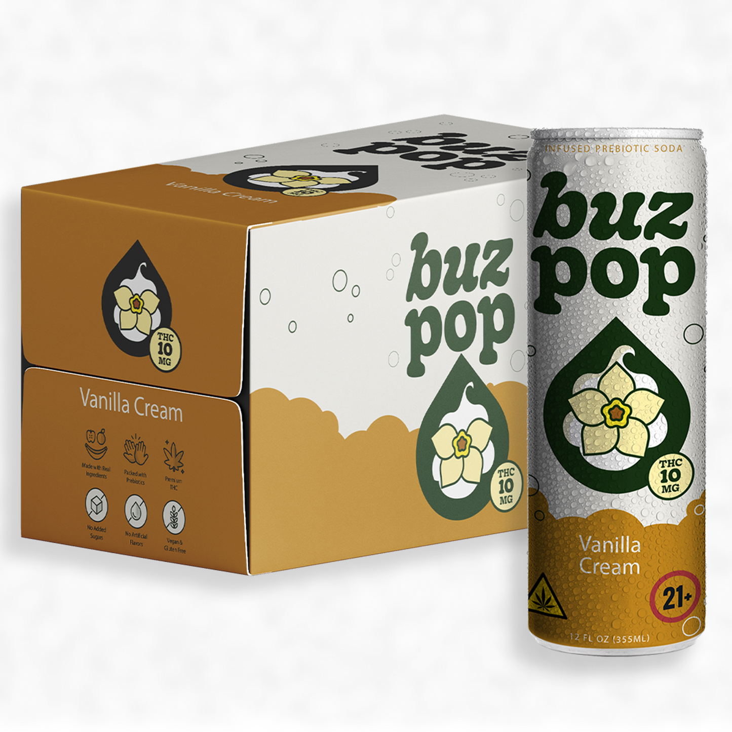 BUZ POP Prebiotic THC Soda 10mg THC