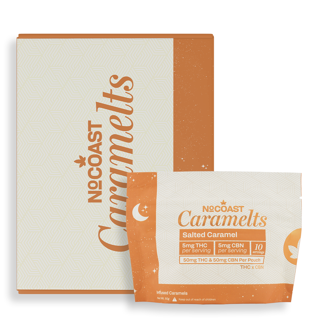 NO COAST Night Time Caramels 50mg THC 50mg CBN