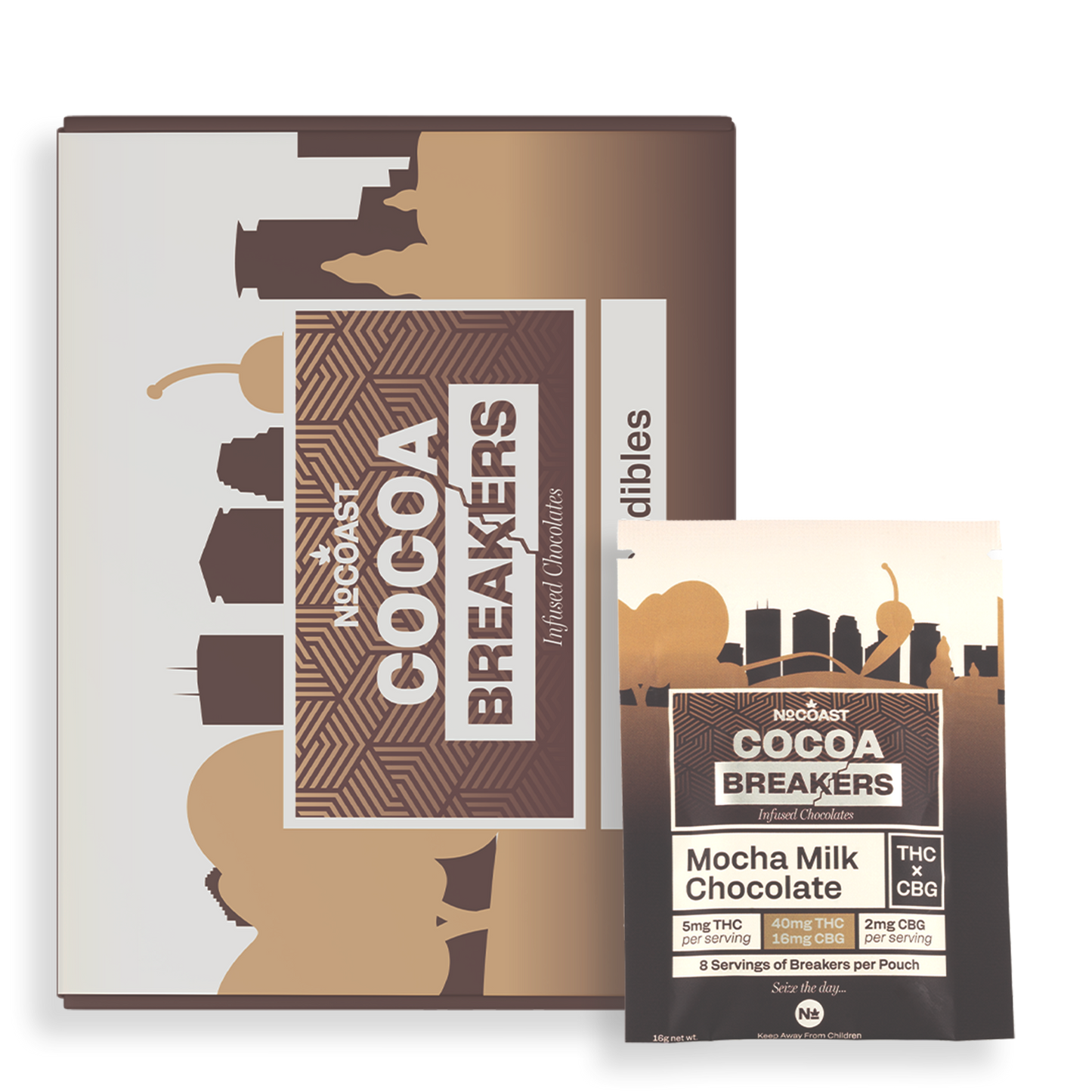 NO COAST Cocoa Breakers CBG 40mg THC