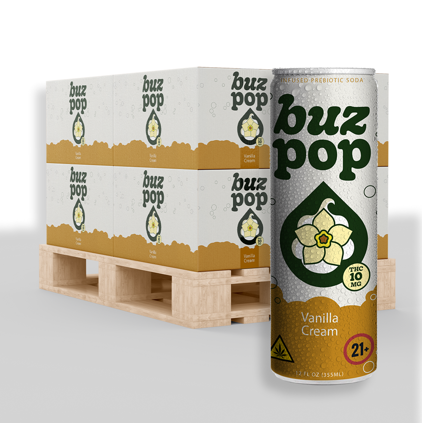 BUZ POP Prebiotic THC Soda 10mg THC