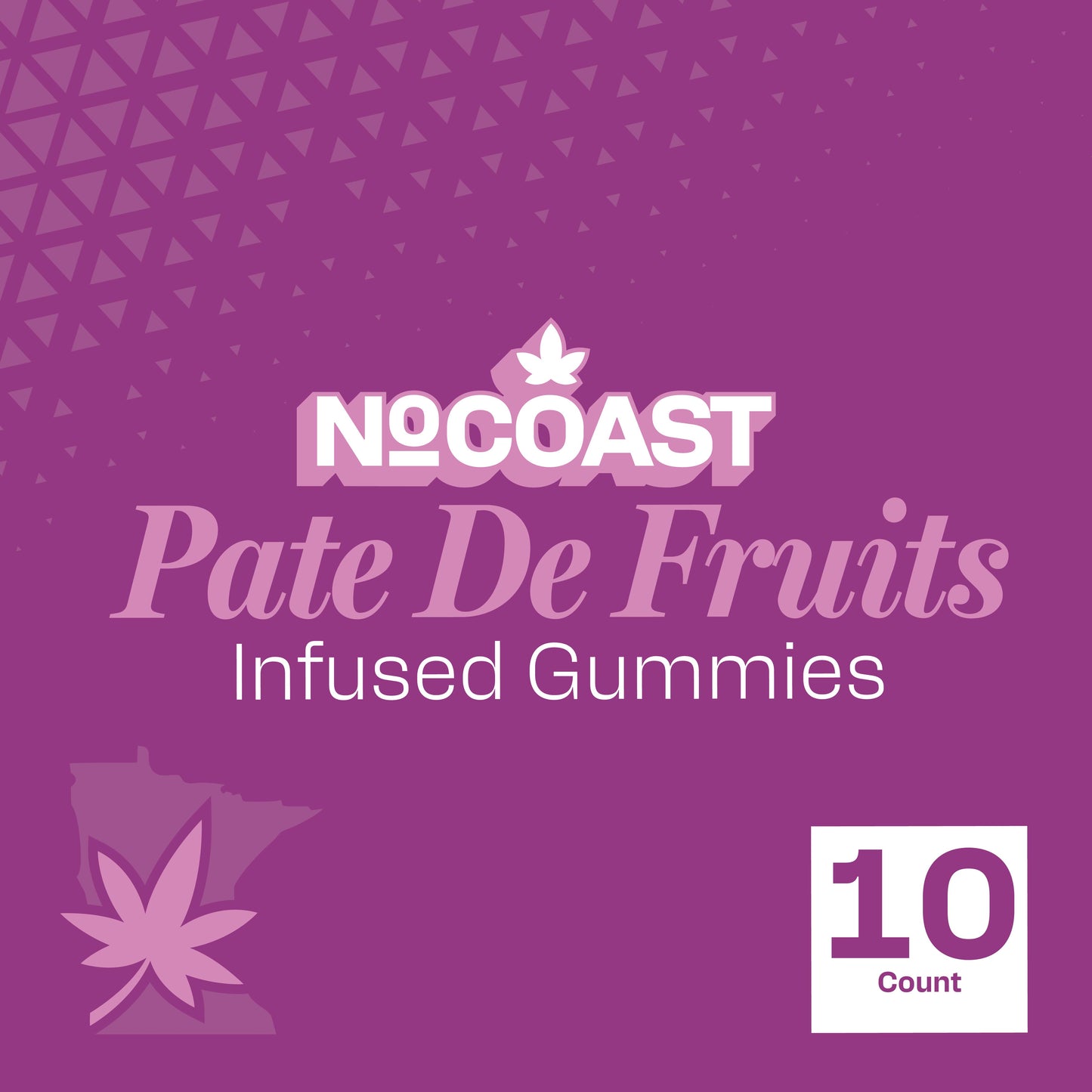 NO COAST Pâte de fruit 50mg THC (4 Flavors)