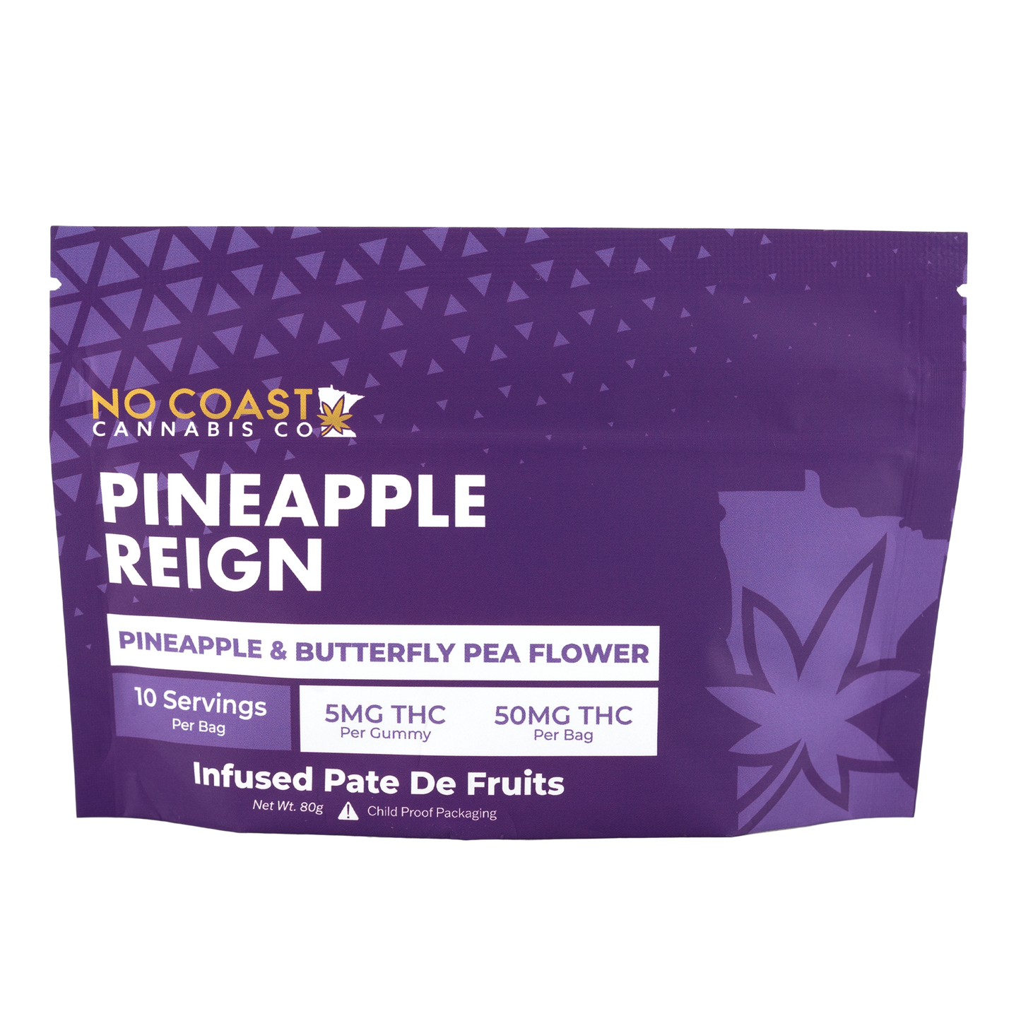 NO COAST Pâte de fruit 50mg THC (4 Flavors)